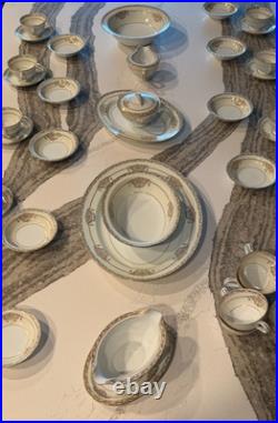Vintage Noritake Bancroft 5481 38-Piece China Set Gold Trim Japan Amazing Cond