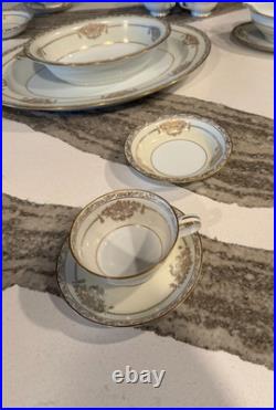 Vintage Noritake Bancroft 5481 38-Piece China Set Gold Trim Japan Amazing Cond