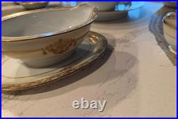 Vintage Noritake Bancroft 5481 38-Piece China Set Gold Trim Japan Amazing Cond