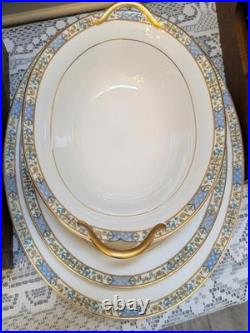 Vintage Noritake China Elegant Porcelain Dinnerware Set with Gold and Floral Trim