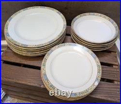 Vintage Noritake China Elegant Porcelain Dinnerware Set with Gold and Floral Trim
