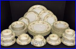 Vintage Noritake Floralia Dinnerware Set 49 Pc Service for 7 Japan 22K Gold 1933