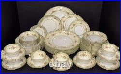 Vintage Noritake Floralia Dinnerware Set 49 Pc Service for 7 Japan 22K Gold 1933