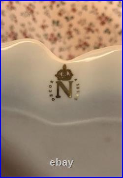 Vintage Noritake Sevre Decor Ornate Tea Set Prussian Rococo Style Gold Trim