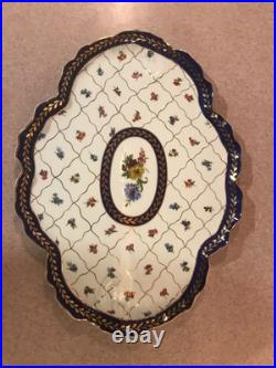 Vintage Noritake Sevre Decor Ornate Tea Set Prussian Rococo Style Gold Trim