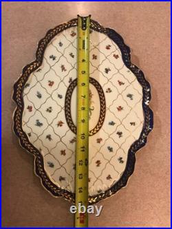 Vintage Noritake Sevre Decor Ornate Tea Set Prussian Rococo Style Gold Trim