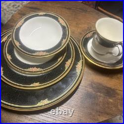 Vintage Noritake Venetian Rose Bone China Set #9783 Service for 8 person