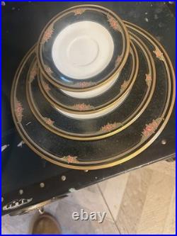 Vintage Noritake Venetian Rose Bone China Set #9783 Service for 8 person