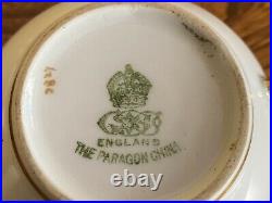 Vintage Paragon Star Art Deco Tea Set Gilded Bone China