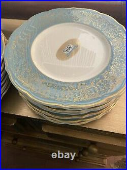 Vintage Porcelain China Country Club of Miami Dinner Plates by Syracuse China