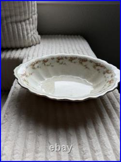 Vintage Porcelain China Pink Rose Gold Trim 26-Piece Dinnerware Collection