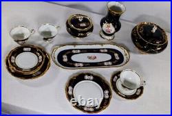 Vintage Reichenbach Fine Porcelain China Set/3-set Serveware With 22K Gold Trim
