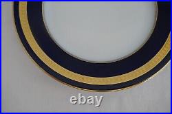 Vintage Rosenthal Eminence Cobalt Blue Set 4 SALAD DESSERT PLATES 7 3/4