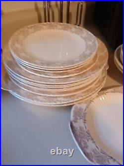 Vintage Royal China Warranted 22 Kt. Bridal Gold Plates Platters Bowls37 Pieces