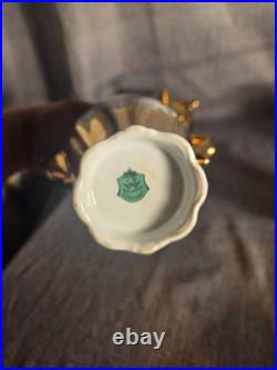 Vintage S T West Germany Bavarian 24k Gold 9 Piece Tea Set Complete