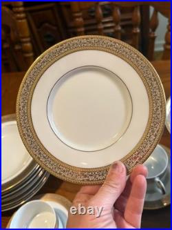 Vintage Sango Tiara 1115 Japan 30 Pc China Dinnerware Set Gold Encrusted Vintage Sango Tiara 1115 Japan 30 Pc China Dinnerware Set Gold Encrusted