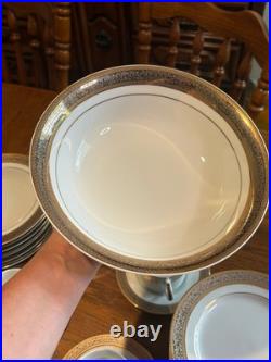 Vintage Sango Tiara 1115 Japan 30 Pc China Dinnerware Set Gold Encrusted Vintage Sango Tiara 1115 Japan 30 Pc China Dinnerware Set Gold Encrusted
