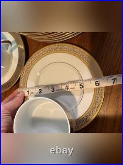 Vintage Sango Tiara 1115 Japan 30 Pc China Dinnerware Set Gold Encrusted Vintage Sango Tiara 1115 Japan 30 Pc China Dinnerware Set Gold Encrusted