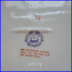 Vintage Satsuma style Tureen WithLid Hand Painted Gold Gilded