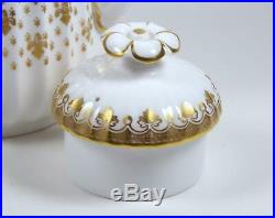 Vintage Spode Bone China Teapot Coffee Pot Gold Fleur de Lis 40 oz ca 1960-1970