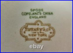 Vintage Spode Copeland England Tiffany & Co. NY Gold Trim Blue Willow Set of 10