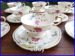 Vintage Sunnyvale by Castleton Beautiful Floral Porcelain Service for 8 Complete Vintage Sunnyvale by Castleton Beautiful Floral Porcelain Service for 8 Complete