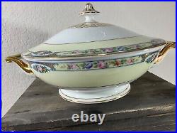 Vintage Thomas (3816) Porcelain China 1930s Floral Garland Gold Trim Bavaria