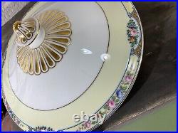 Vintage Thomas (3816) Porcelain China 1930s Floral Garland Gold Trim Bavaria