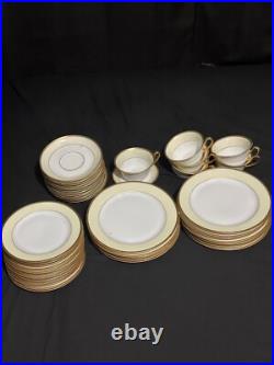 Vintage Tirschenreuth Bavaria Plymouth 7578 Yellow & Gold Porcelain China Set Vintage Tirschenreuth Bavaria Plymouth 7578 Yellow & Gold Porcelain China Set