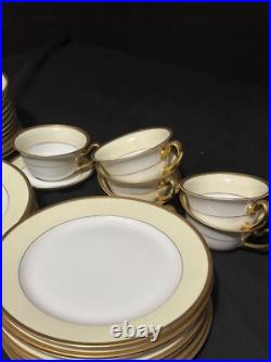 Vintage Tirschenreuth Bavaria Plymouth 7578 Yellow & Gold Porcelain China Set Vintage Tirschenreuth Bavaria Plymouth 7578 Yellow & Gold Porcelain China Set