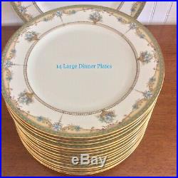 Vntg. Set of Fine China 74 Piece Service for 14 -1 Cup IMPERIAL BOUQUET Gold Rim