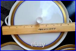 Vohenstrauss Johann Seltmann Bavaria 67 Pieces Cobalt Gold Vintage China Set