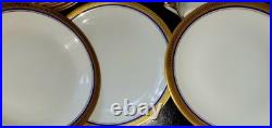 Vohenstrauss Johann Seltmann Bavaria 67 Pieces Cobalt Gold Vintage China Set