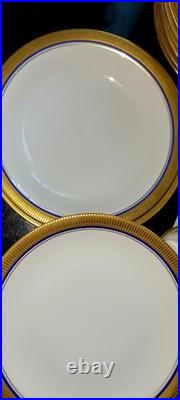 Vohenstrauss Johann Seltmann Bavaria 67 Pieces Cobalt Gold Vintage China Set