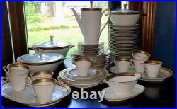 Vohenstrauss Johann Seltmann Bavaria 67 Pieces Cobalt Gold Vintage China Set