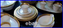 Vohenstrauss Johann Seltmann Bavaria 67 Pieces Cobalt Gold Vintage China Set