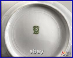 Vtg. 1910 Noritake Porcelain China Estate Set 67 Pc. Pink, Black, Gold Serves 12