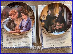 Vtg 1988 WS George GWTWGolden Anniversary Series Plates Scarlett COMPLETE MINT