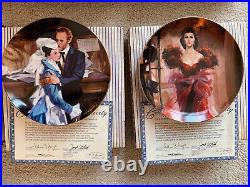 Vtg 1988 WS George GWTWGolden Anniversary Series Plates Scarlett COMPLETE MINT