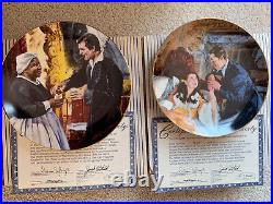 Vtg 1988 WS George GWTWGolden Anniversary Series Plates Scarlett COMPLETE MINT