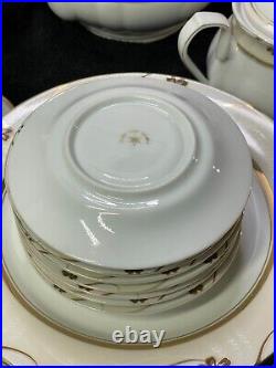 Vtg 47 pcs Set Platter Cups Saucers Plates, & Pots Golden Star Imports Haiden