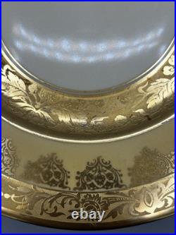 Vtg Antique Heinrich & Co. Gold Encrusted Porcelain Set of 12 Selb Bavaria Vtg Antique Heinrich & Co. Gold Encrusted Porcelain Set of 12 Selb Bavaria