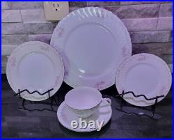 Vtg Gold Standard Genuine Porcelain China Pink Rose Japan Setting For 12-60 Pcs