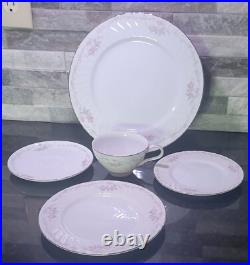Vtg Gold Standard Genuine Porcelain China Pink Rose Japan Setting For 12-60 Pcs