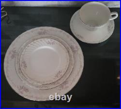 Vtg Gold Standard Genuine Porcelain China Pink Rose Japan Setting For 12-60 Pcs