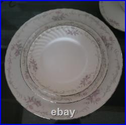 Vtg Gold Standard Genuine Porcelain China Pink Rose Japan Setting For 12-60 Pcs