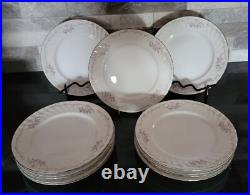 Vtg Gold Standard Genuine Porcelain China Pink Rose Japan Setting For 12-60 Pcs