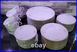 Vtg Gold Standard Genuine Porcelain China Pink Rose Japan Setting For 12-60 Pcs