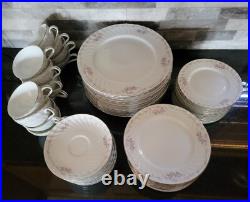 Vtg Gold Standard Genuine Porcelain China Pink Rose Japan Setting For 12-60 Pcs