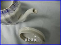Vtg Seltmann Weiden China Blau West Germany Blue & White Gold Tea Set Service
